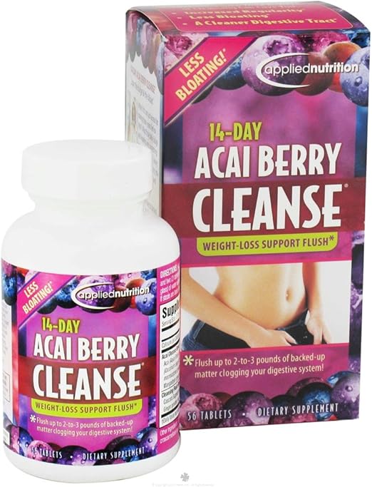 Applied Nutrition 14day Acai Berry Cleanse 56Count Bottle