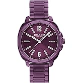 Coach Women's Kitt 3H Quartz Ceramic Watch, 34mm Case Size, Link Bracelet, Crystal Bezel, Iconic Cushion Shape, Modern Style - Gift for Her