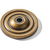 khtumeware 10 Pack Antique Brass Backplate for Cabinet Knobs Cabinet Hardware Knob Backplate/Back Plate.
