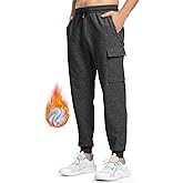 TBMPOY Men's Cargo Fleece Lined Jogger Pants