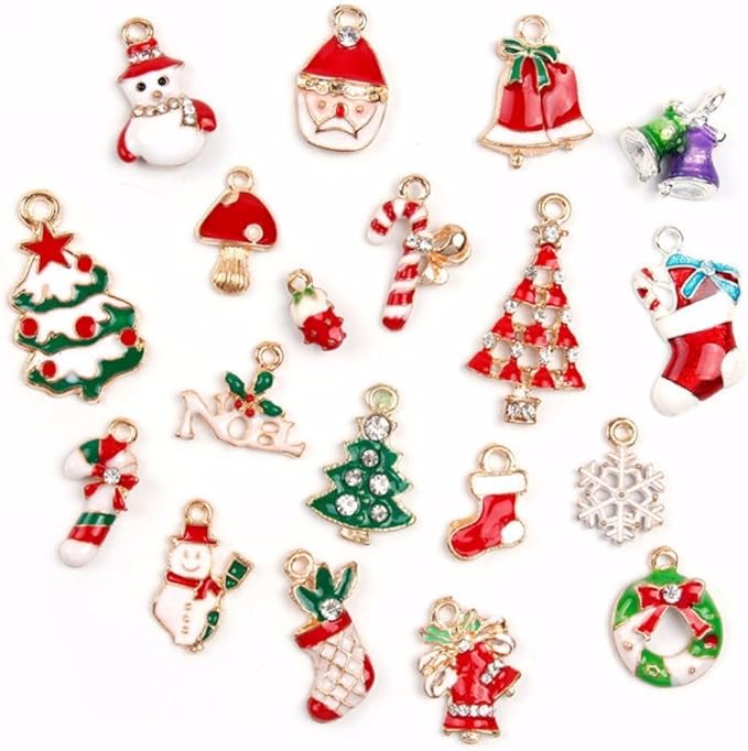 Menu Di Natale Formato Word.Dudua Set Di Ciondoli Natalizi Assortiti 19 Pezzi Per Creare Gioielli Regali Pupazzo Di Neve Albero Di Natale Cappelli Vestiti Borse Decorazioni Fai Da Te Stile 1 Amazon It Casa E Cucina