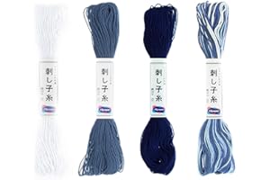 Olympus Sashiko Thread 20m Skein Color Bundles (Traditional: 52-01-10-18)