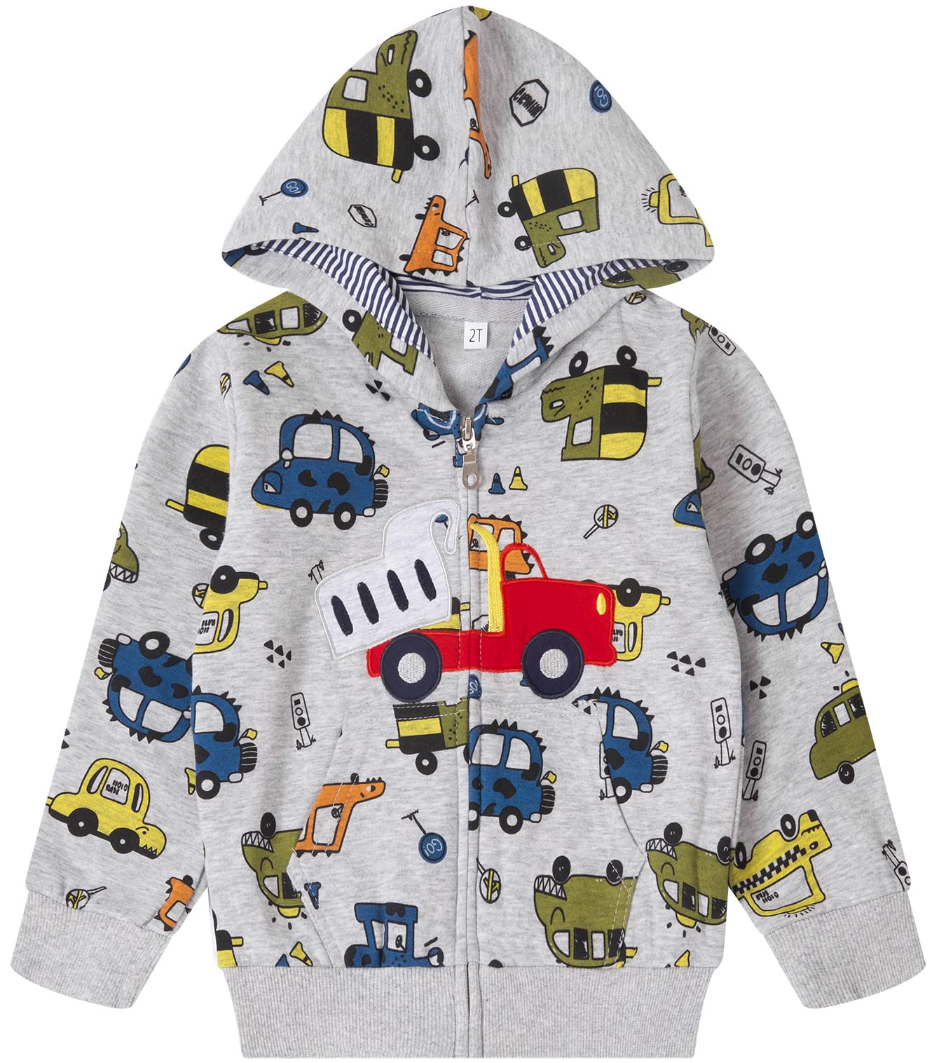 Popshion Jacket for Kids Boys Garbage Truck