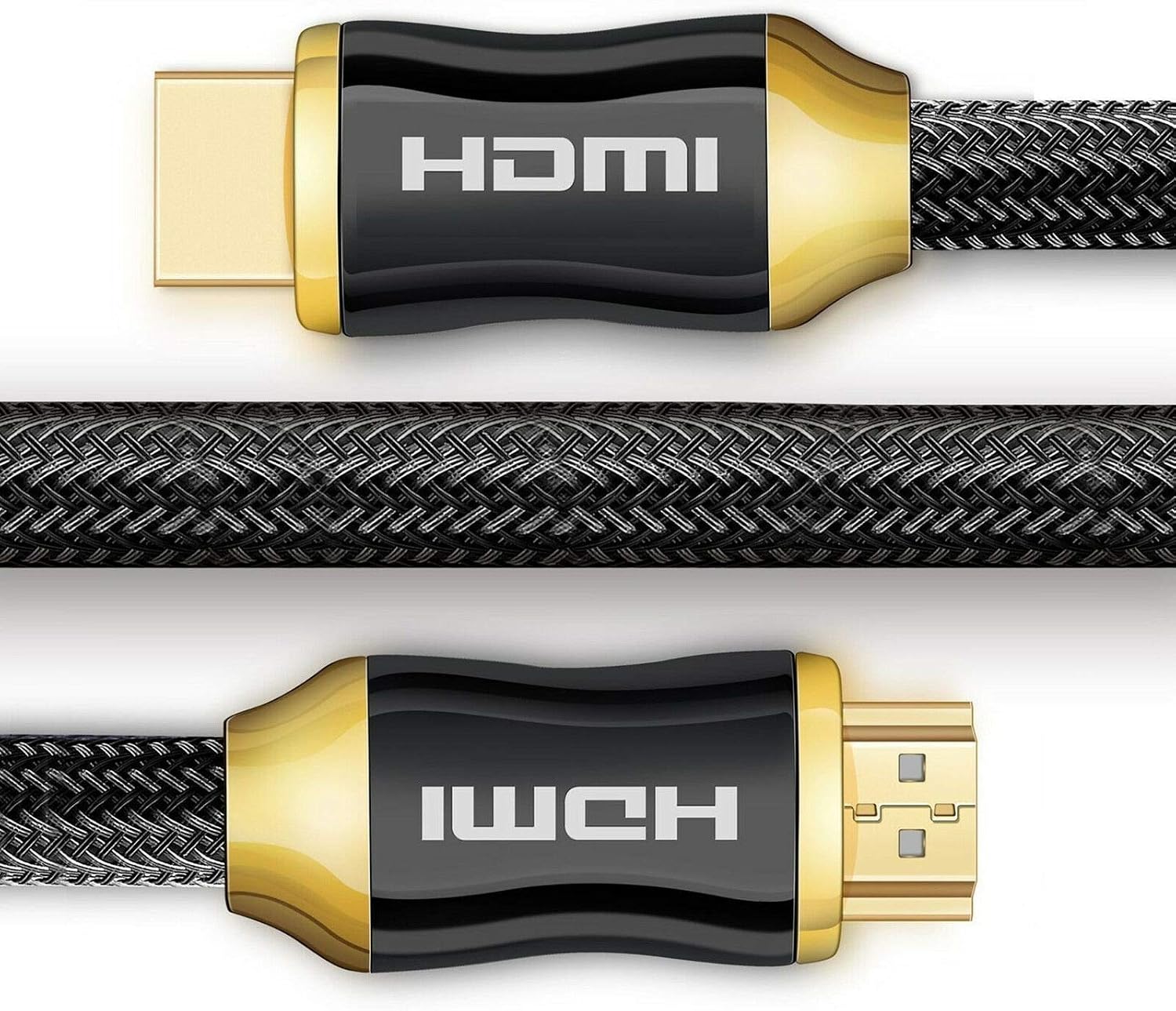 HDMI Cable 4K 60Hz HDMI 2.0 Male to Male 18Gbps High Speed Lead HDR UHD ARC Ethernet Video Cord Compatible with Laptop PC TV Box Blu-ray Player DVD PS4 PS3 Xbox One Soundbar Monitor Switch(2M)