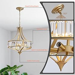 Majhoiw Modern Crystal Chandeliers for Dining Room