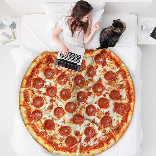 Pizza Blanket Novelty Throws QiyI Pizza Blanket For Adults Kids