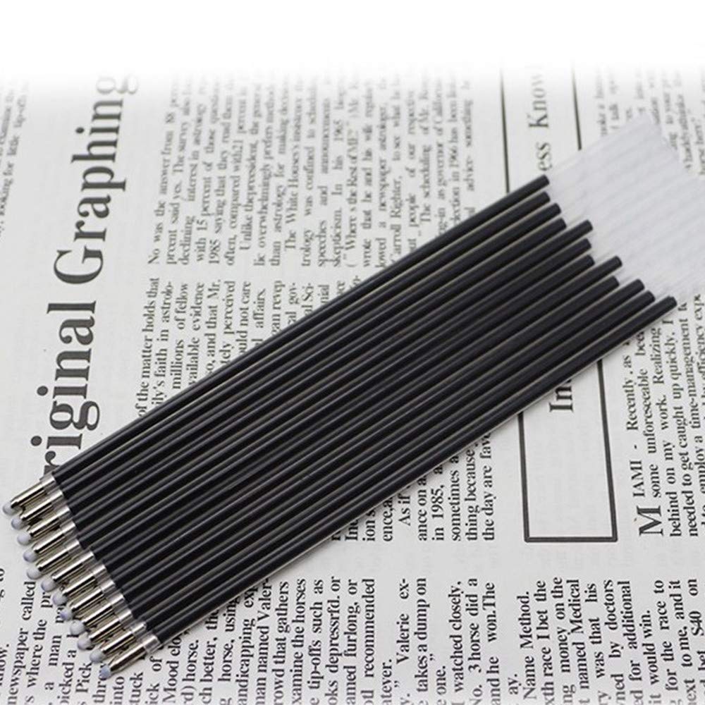 12 pcs 0.7 mm black blue red ballpoint pen refills.