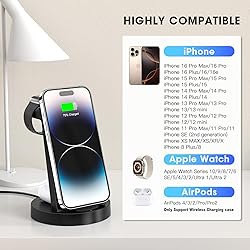 3 in 1 Charging Station for iPhone, Wireless