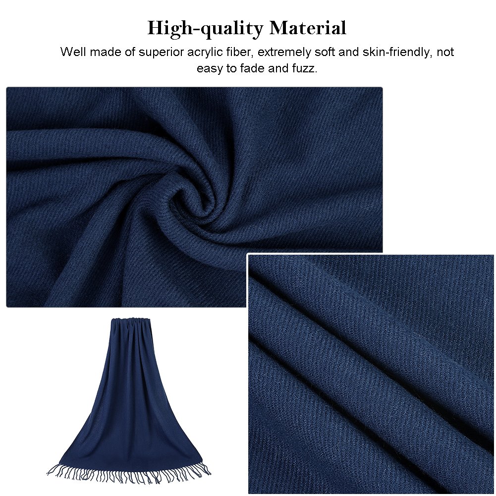 VBIGER Unisex Mujer Bufanda de invierno caliente con borlas