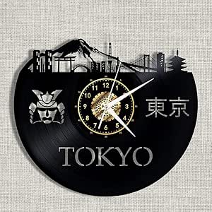 Reloj de Pared de Vinilo Tokio-Palacio Imperial japonés - Registro de