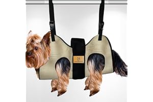 MACOSINESS 2025 2-in-1 - Dog Grooming Hammock - Dog Sling - Dog Grooming Harness - Dog Slings for Small Dogs - Dog Hammock for Nail Trim - Dog Carrier Sling - Cat Grooming Hammock - Dog Sling Carrier - Pet Sling
