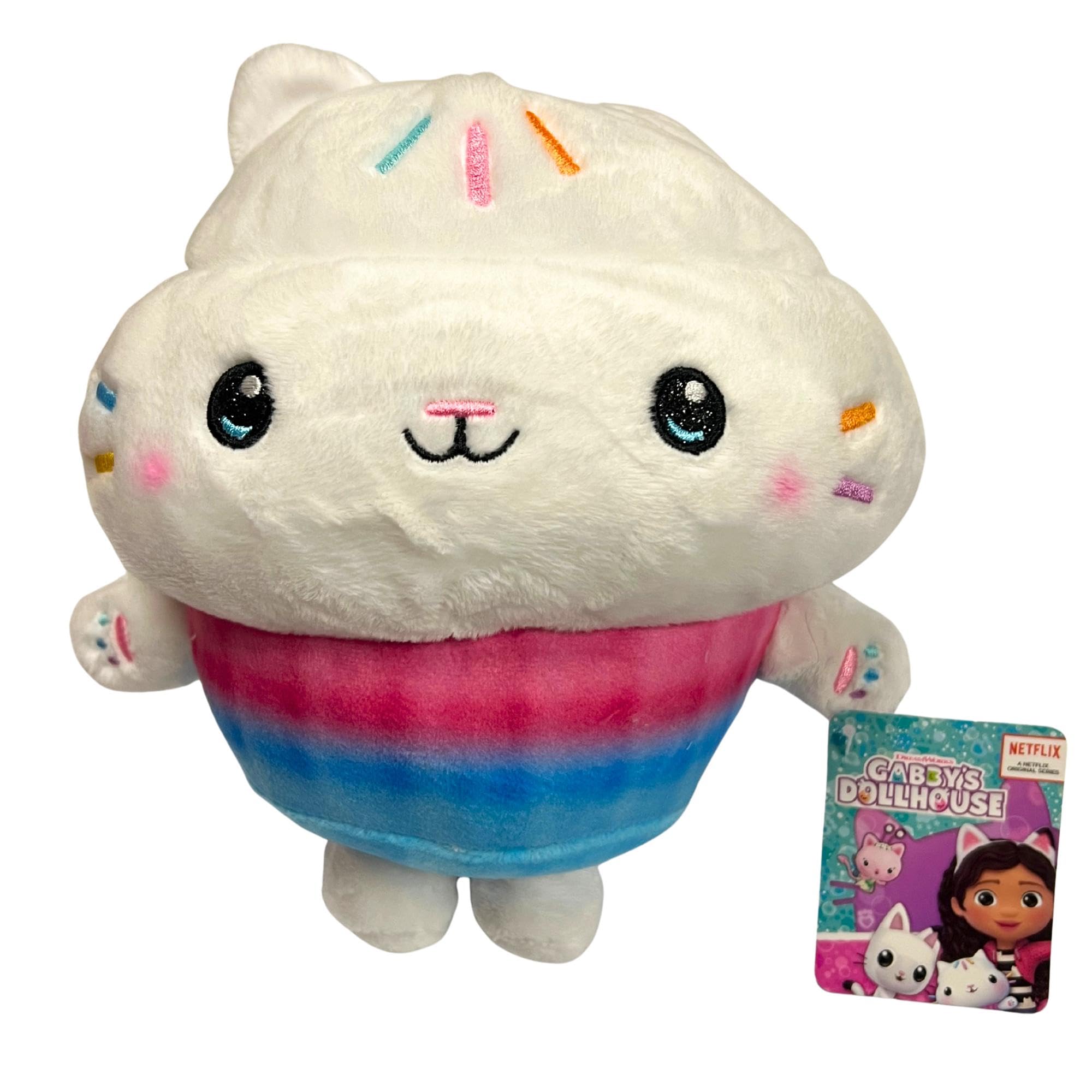 DREAMWORKS GABBY'S DOLLHOUSE - Large 25-35cm Super Soft Gift Quality Embroidered Plush - (Cakey Cat)