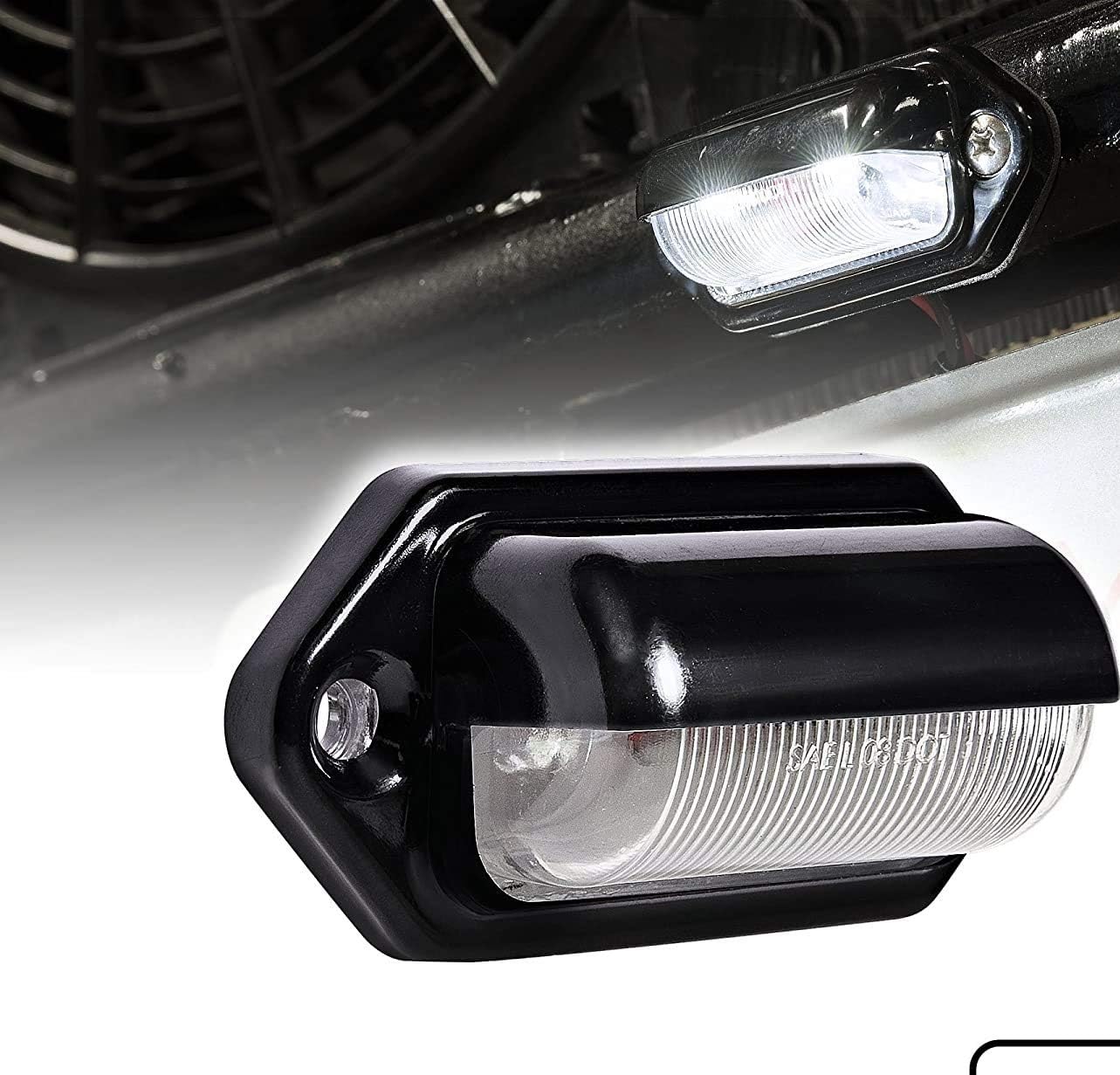 •GCD 1pc Trailer LED License Plate Light [DOT FMVSS 108