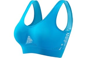 Generic Womens Breathable Cool Air Bras No Underwire Lift Up Bralettes High Support Sports Bra Comfortable Mesh Wireless Bra