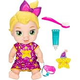 Baby Alive Lil Dreamer LaLa GooGoo Sleepy Baby Doll Set, Blonde Hair, Fun Sleepover Theme, Preschool Toys for Girls &amp; Boys 3 Years &amp; Up