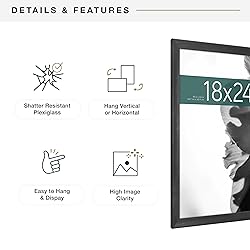 MCS Classic Studio Gallery Frame, Black