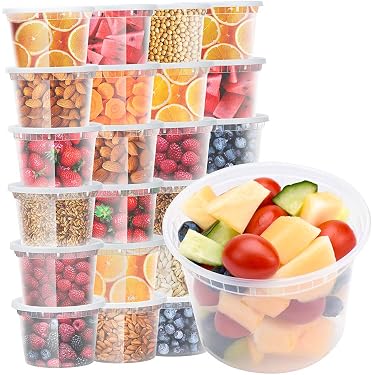 🥡 Envases De Sopa Delicatessen 16 Oz (Pinta) – Contenedores De Plástico Negro Con Tapa, BPA Free (Pactiv)