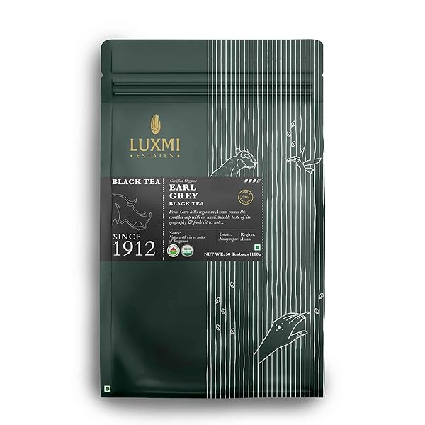 LUXMI ESTATES GARO HILLS ORGANIC EARL GREY BLACK...
