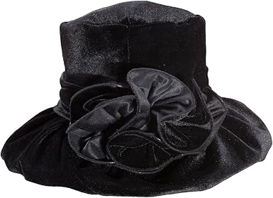 black velvet floppy hat