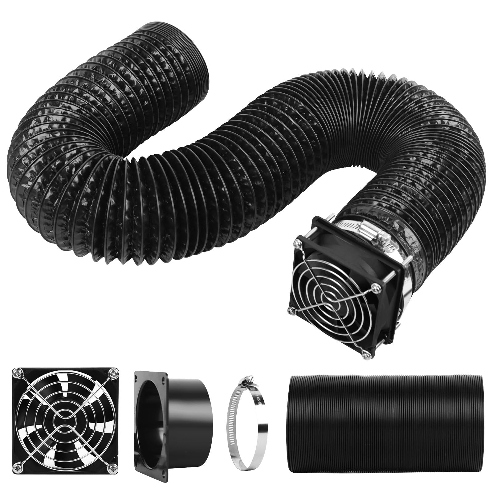 Kit D'évacuation Fumées Pour Graveur Laser/imprimante 3D - Ventilateur 8025 4500RPM, Tuyau 2m Ignifuge