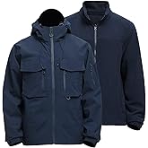 Rejork Men's 3 in 1 Waterproof Winter Ski Jackets Warm Windbreaker Snow Rain Coat Thermal Fleece Liner Hood
