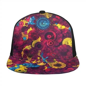 Unisex Adjustable Baseball Cap Vintage Pattern 3D Printing ...