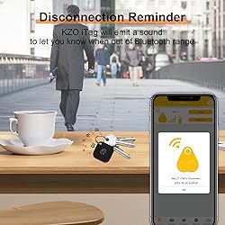 KZO Bluetooth Air Tracker Tag 4 Pack, iOS and