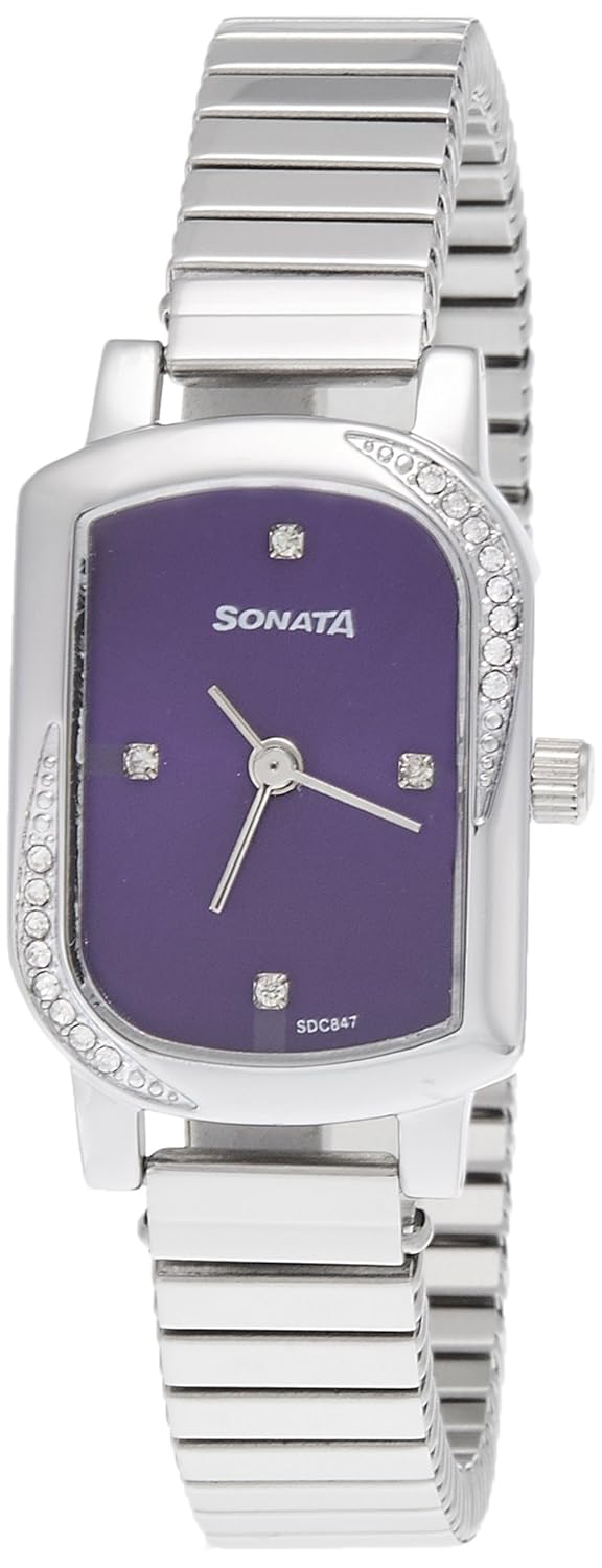 Buy Sonata Analog Purple Dial Women's Watch 87001SM02A Online at Low