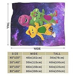 Barney and Friends Blanket Soft Cozy Fleece Throw