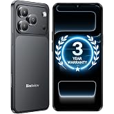 Blackview Android 16 Phones Unlocked 2026 New, 128GB Only for T-Mobile | 4GB Physical RAM, 6.56" HD+ Screen 5000mAh Battery, 32MP+13MP, Dual SIM, 2TB microSD Expandable, IP54, Basic Phones &ndash; Black