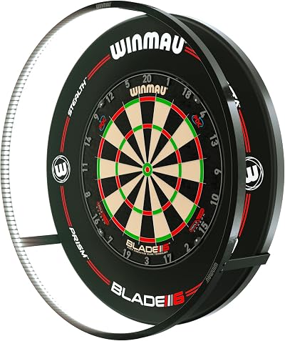 Winmau Plasma Dartboard Light Black Surround LED Ring 360° Illumination