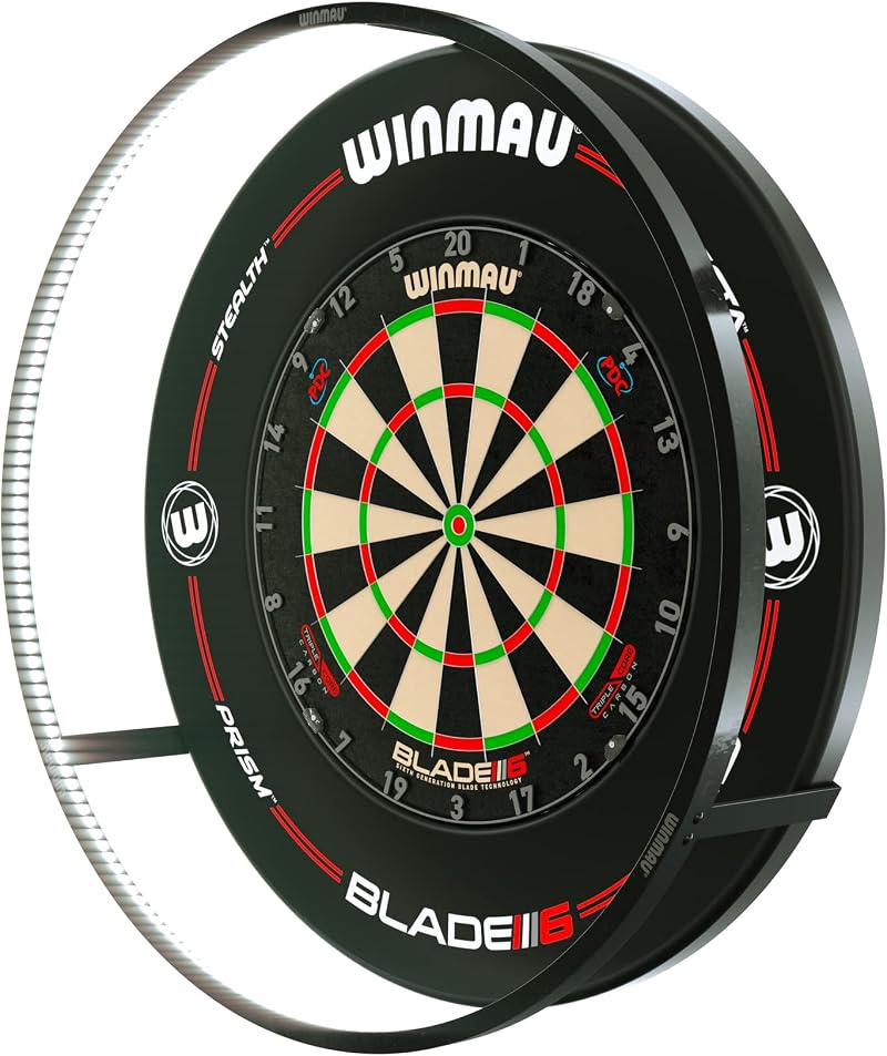 Winmau Plasma Dartboard Light Black Surround LED Ring 360° Illumination