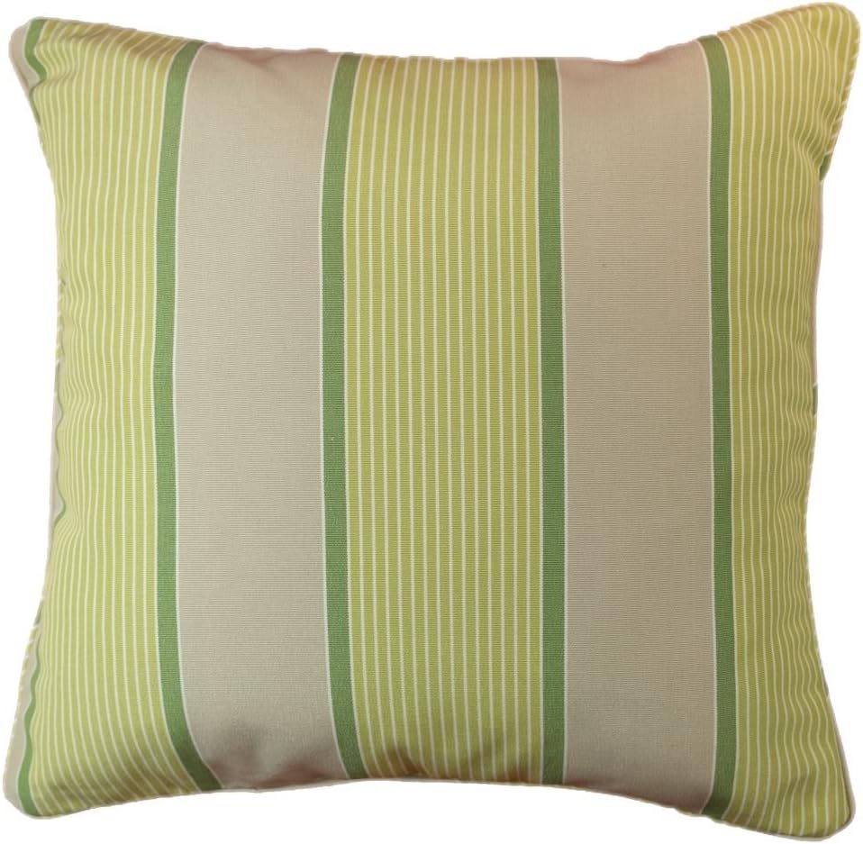 Tiffany Stripe-18x18 Pillow Cover, Beige Decorative Cotton Pillow Cover/ Accent Pillow Cover/ Throw Pillow Cover