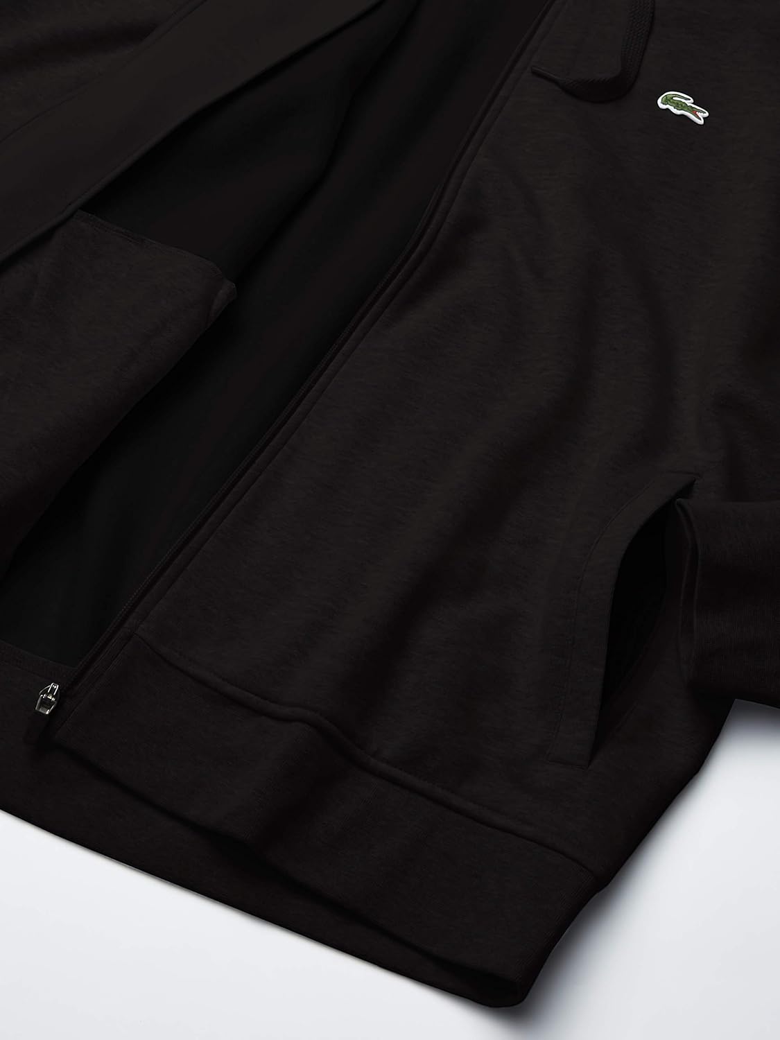 Lacoste Mens Sport Long Sleeve Fleece Full Zip Hoodie Sweatshirt at  Men’s Clothing store