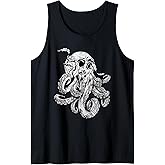 Octopus Skull Monster Kraken Cthulhu Skull for Men Women Tank Top