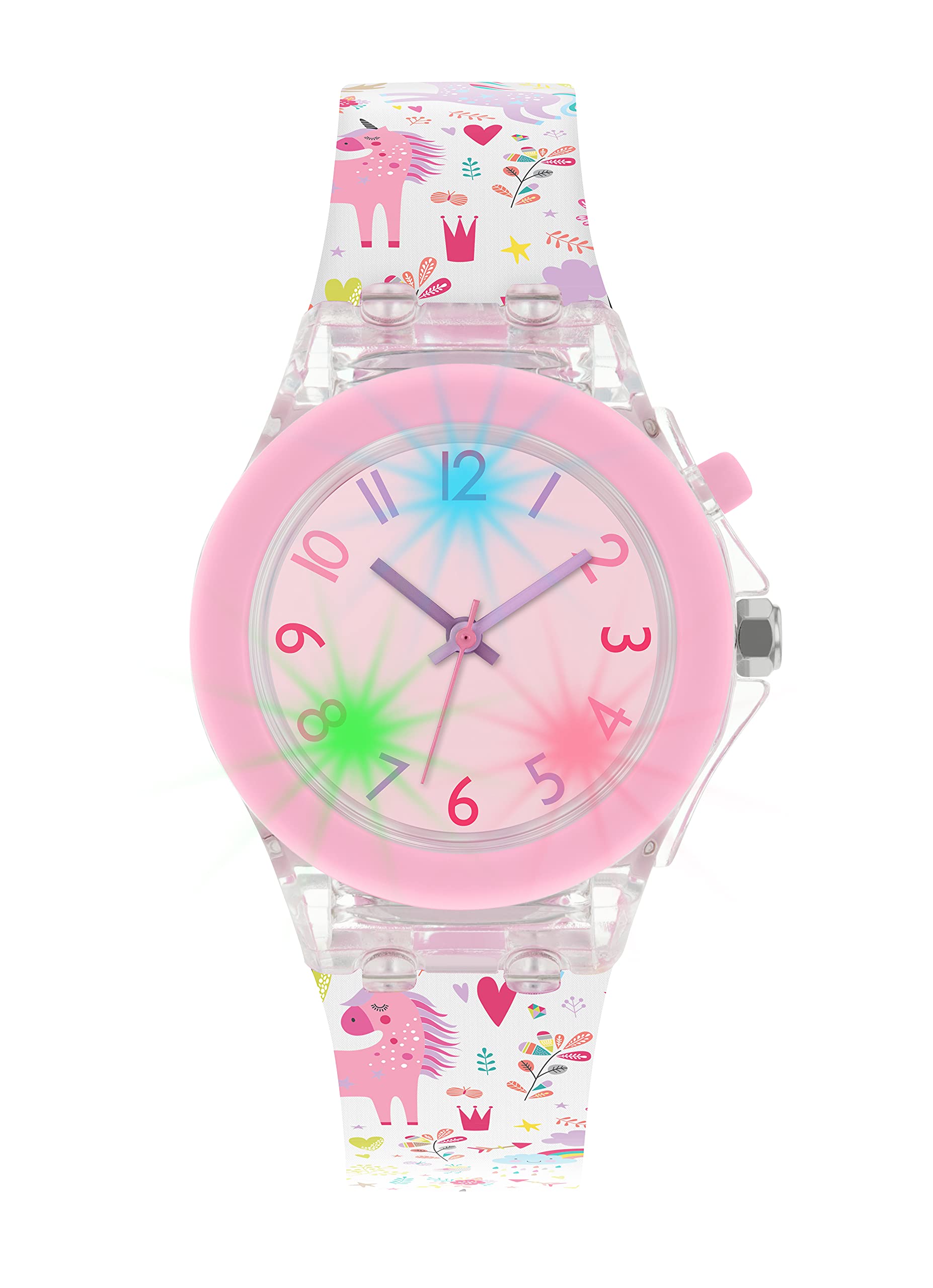 Tikkers Girl's Analog Quartz Watch with Silicone Strap ATK1069