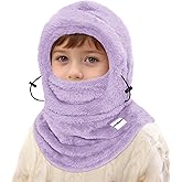Kids Balaclava Ski Mask Windproof Hooded Face Mask Thermal Fleece Winter Hat for Boys Girls