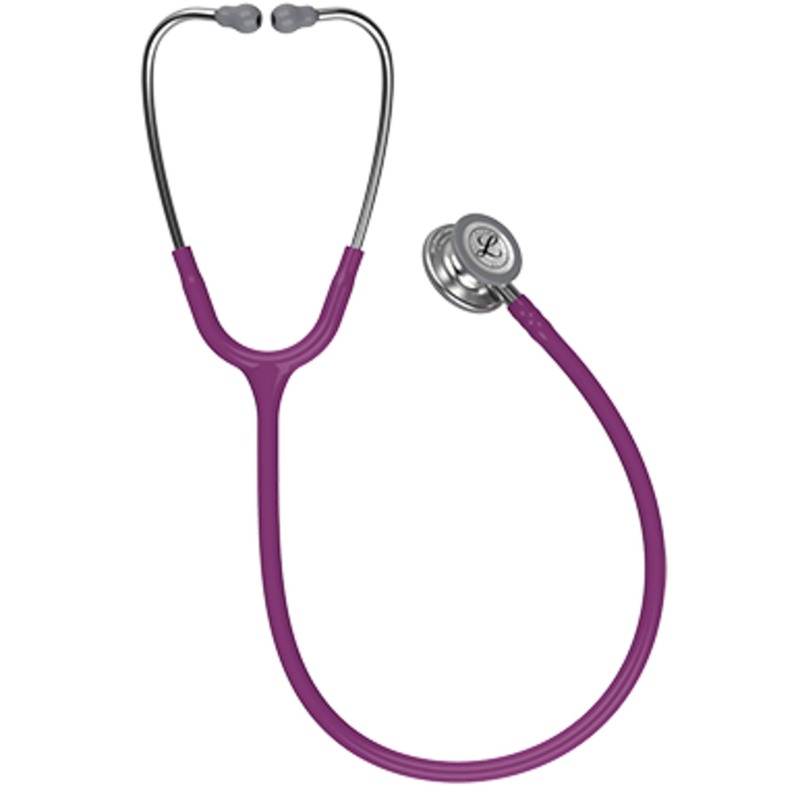 3M Littmann Classic III Monitoring Stethoscope, Plum Tube, 27 Inch