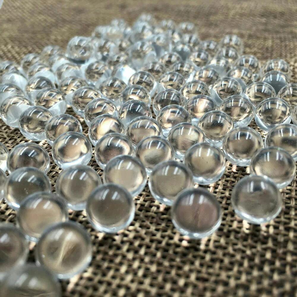 20pcs/Pack 10mm 14mm 16mm Clear Glass Marbles Solid Marble Beads Marbles Games Bouncing Ball Pinball Machine Vase Fish Tank Filler Home Decor (10mm)