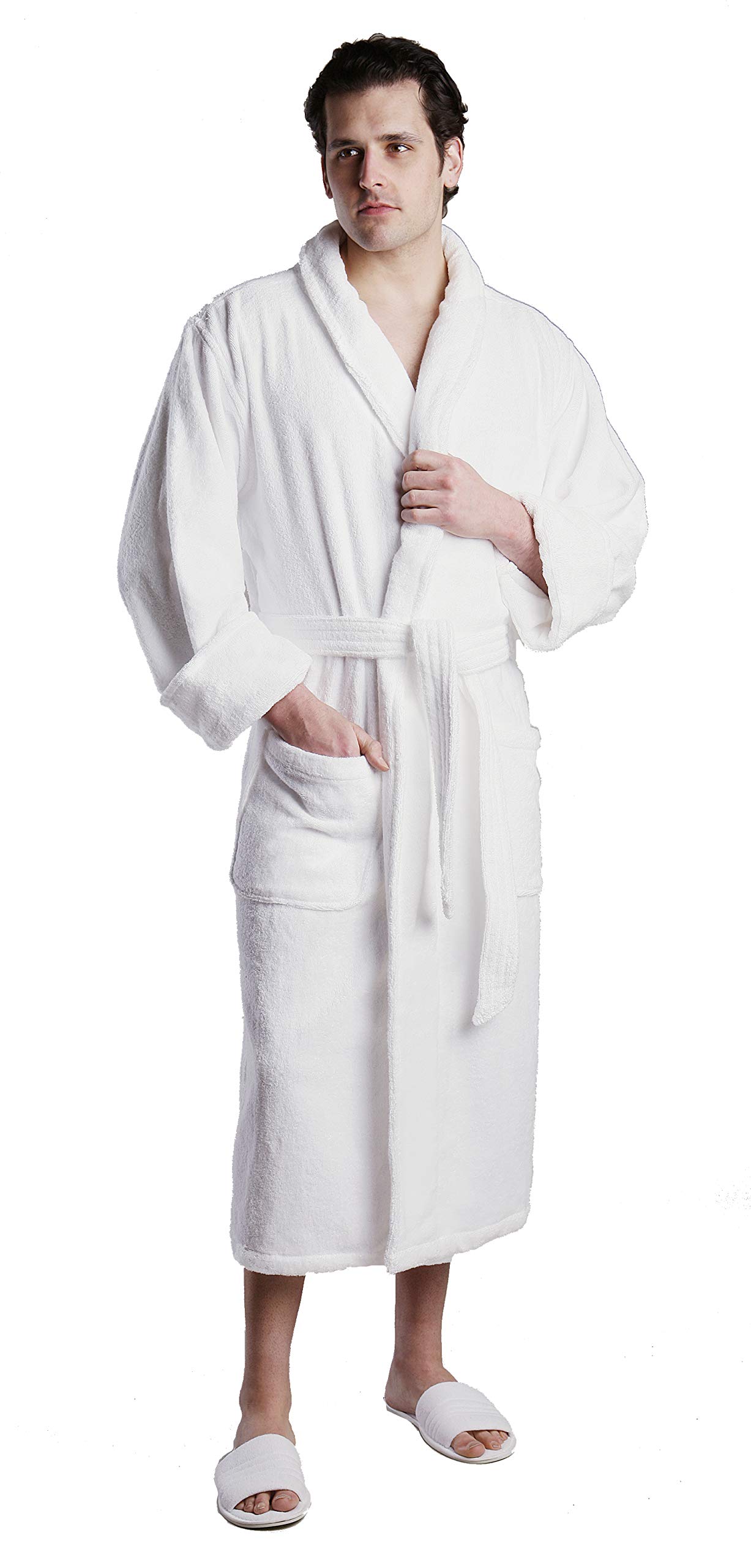 Unisex Terry Bathrobe - 100% Lux Combed Cotton Robes, Five-Star Hotel Choice
