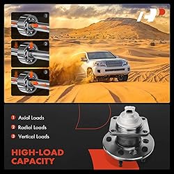 A-Premium 2 x Rear Wheel Bearing and Hub Assembly