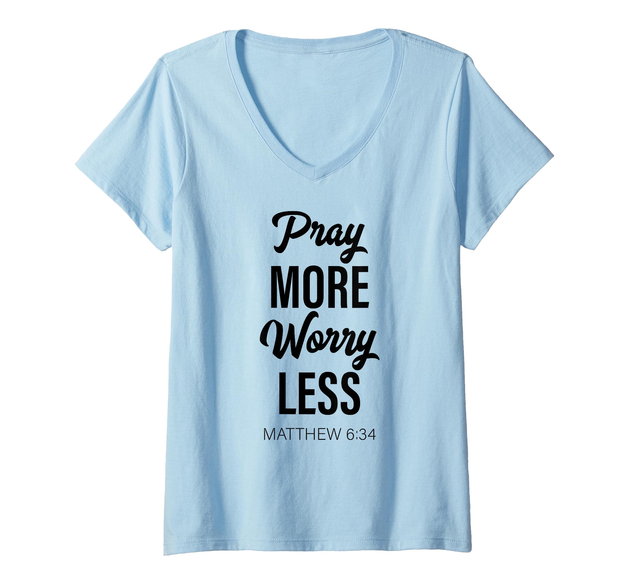 Women's Praise Be to God Father of Jesus Scripture 2 Corinthians 1:3 V-Neck T-Shirt