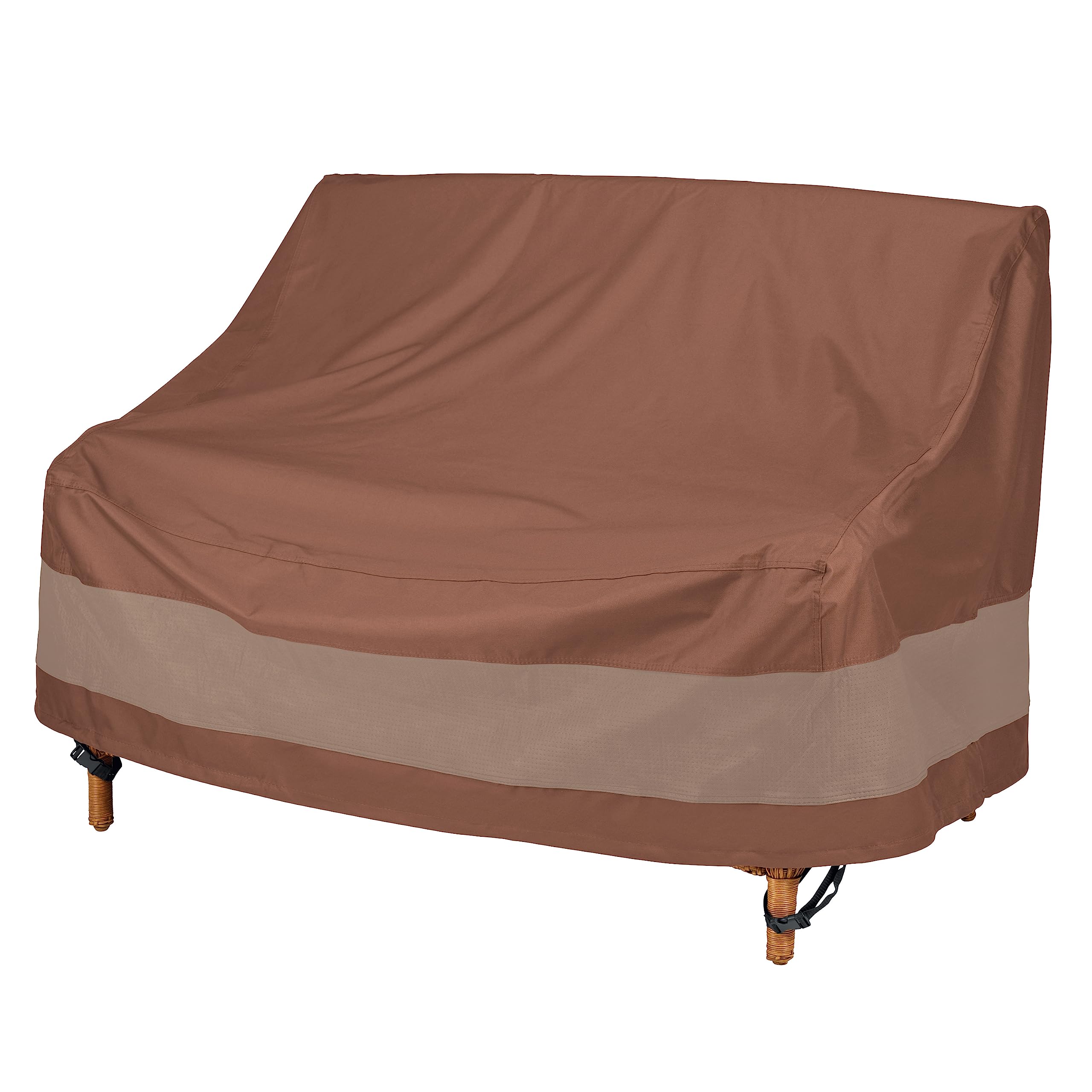 Duck Covers ULV623835 Ultimate Patio Loveseat Cover, 62 "W x 38" D x 35" H, Mocha Cappuccino, Patio Furniture Covers