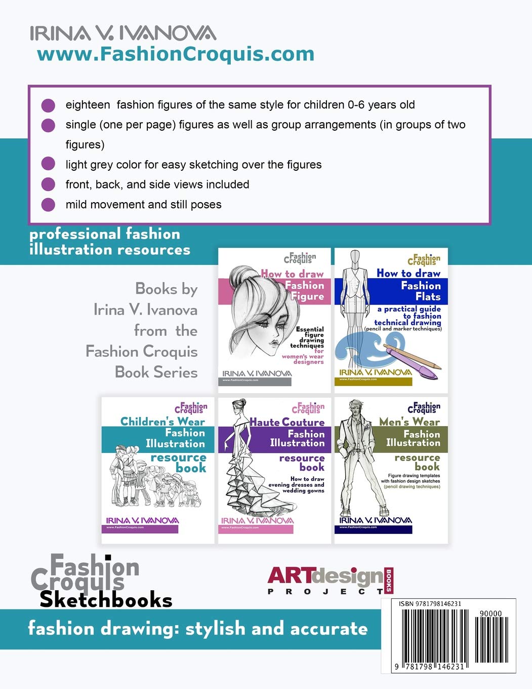 Infant and Toddler Wear Sketchbook: Figure drawing templates for fashion design projects (Fashion Croquis Sketch Books)
