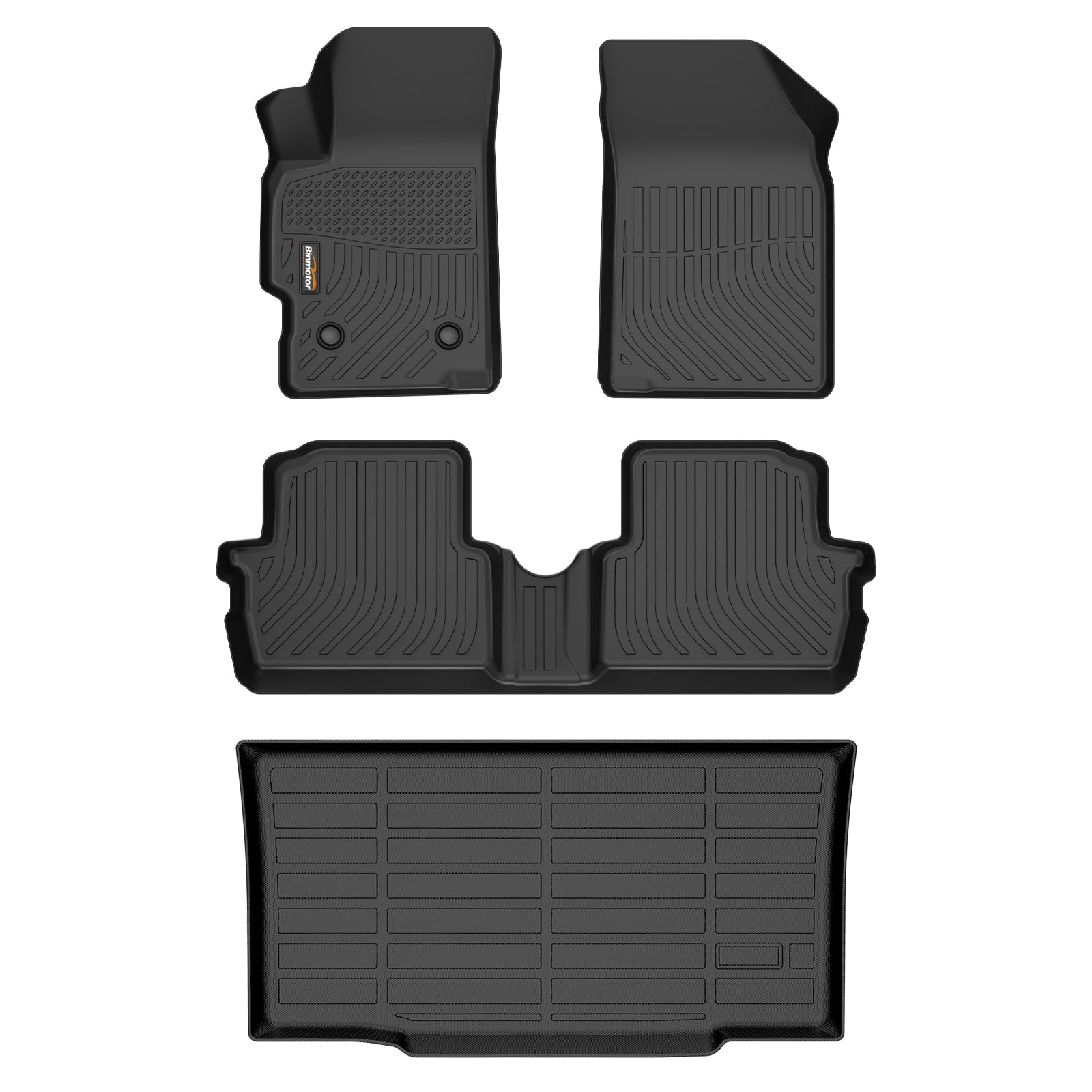 Binmotor-Floor Mats & Cargo Liner for Chevrolet/Chevy Spark GT 2015-2022 All Weather Car Mtas Floor Liners Car Floor Mats Cargo Trunk Mat for Chevy Spark GT Accessories Image