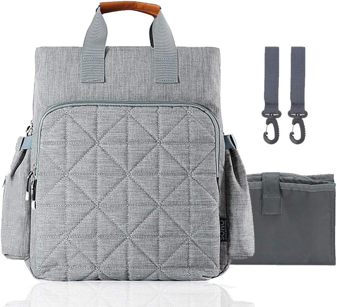 PACKNBUY Baby Diaper Bag for Mothers Stylish Travel Backpack