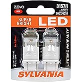 SYLVANIA - 3157 ZEVO LED Red Bulb - Bright LED Bulb, Ideal for Stop and Tail Lights (Contains 2 Bulbs)