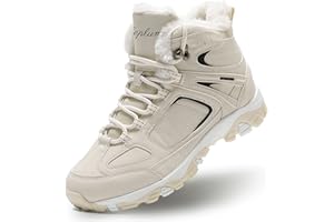 Littleplum Snow Boots for Women-Warm Fur Line Anti Slip Womens Winter Boots-Fashion Ankle Booties Sneakers for Outdoor Hiking