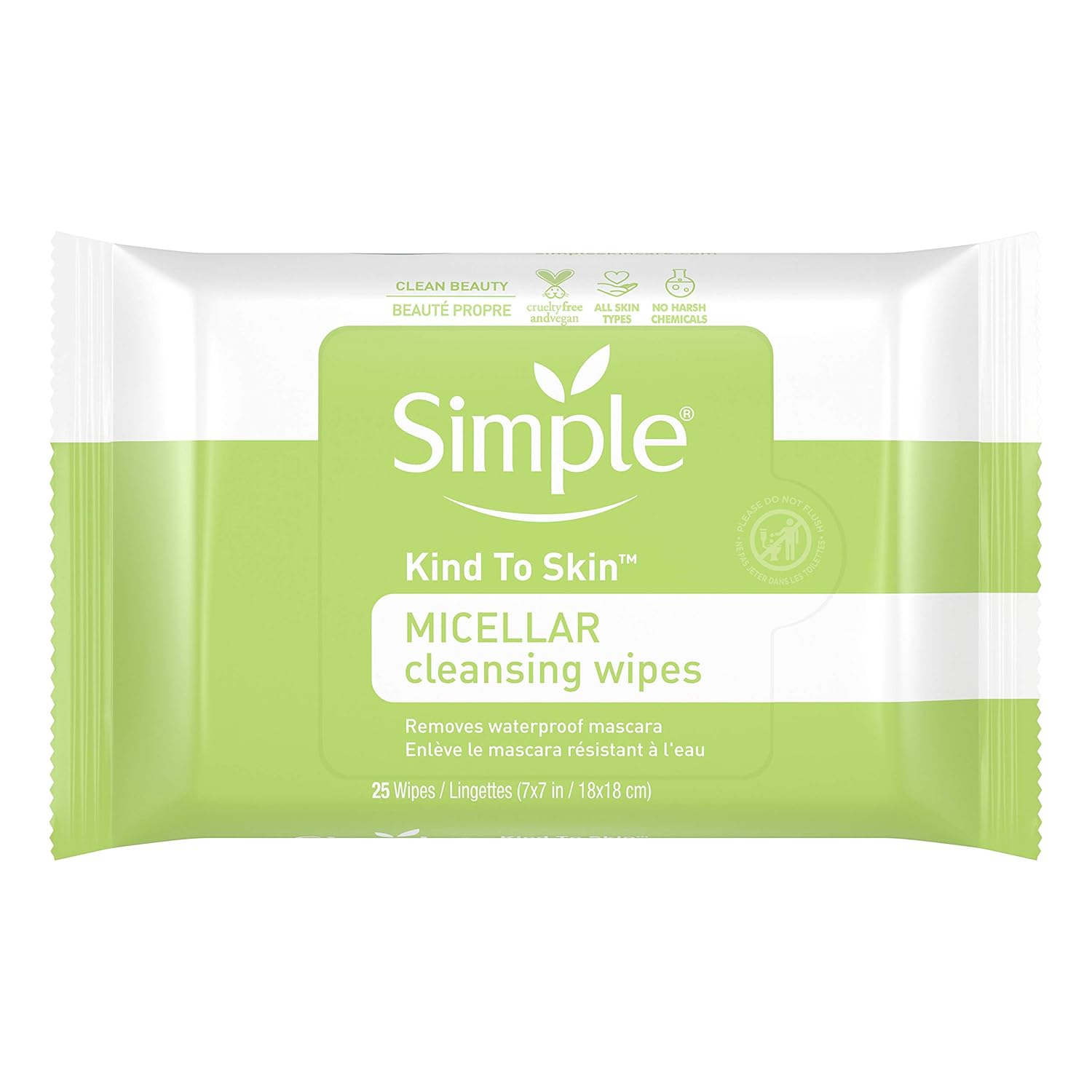 Simple Facial Wipes, Micellar, 25 ct Amazon.co.uk Business, Industry