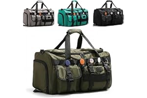 3-in-1 Gym & Travel Bag for Men & Women, 45L Sports Duffle Backpack with Shoe Compartment & Wet Pocket, Workout, Weekend & Ov